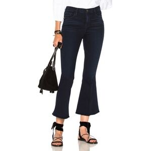 FRAME Denim Le Crop Bell Dark Wash Stretch Jeans Size 25